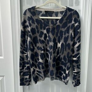 360 Cashmere animal print sweater